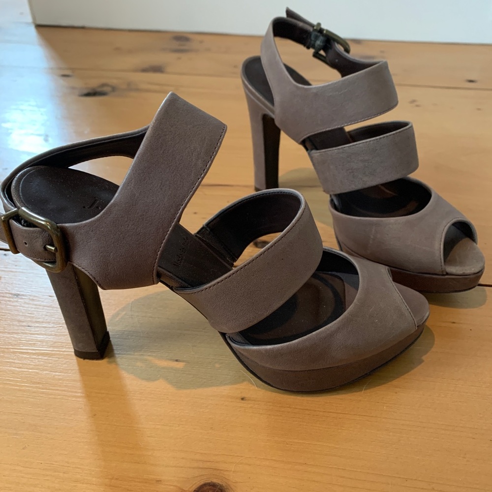 JCrew heeled sandals